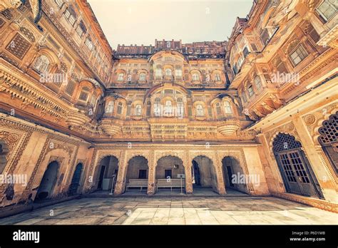 Inside Mehrangarh fort in Jodhpur, Rajasthan, India Stock Photo - Alamy