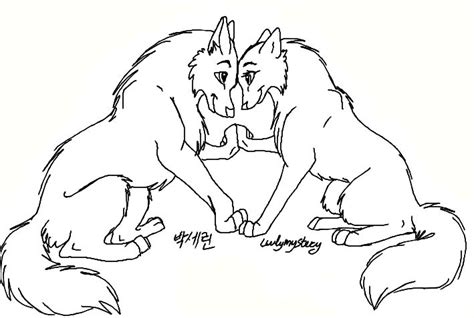 Wolf couple drawing | Cute wolf drawings, Animal drawings, Animal sketches