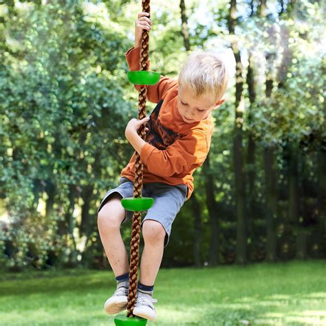 Trademark Global Climbing Rope Knotted Tree Swing Ladder- by Hey! Play! - Walmart.com