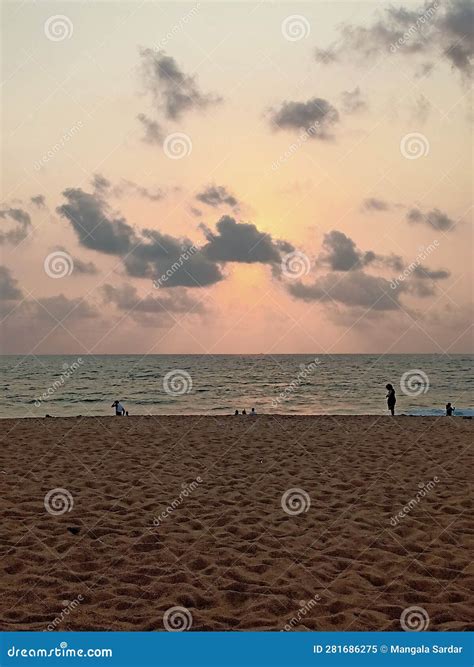 Goa beach sunset times editorial image. Image of beach - 281686275