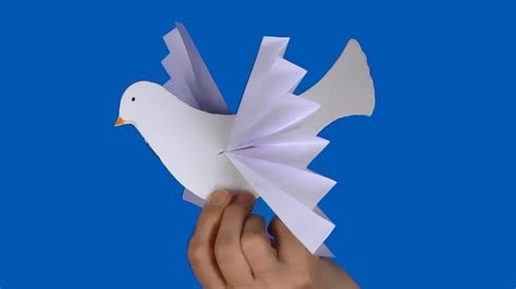 How to make a paper dove | Weihnachtsdeko basteln aus papier ...