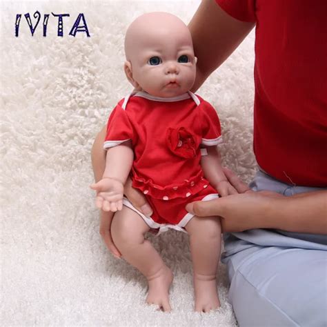 IVITA 17'' SOFT Silicone Reborn Baby Doll Realistic Girl Fullbody ...