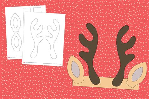 Printable Reindeer Antlers Template