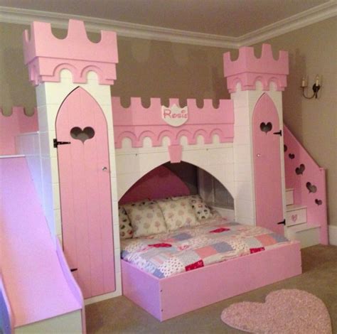 Girls Princess Castle Loft Bed