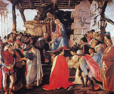 ADORATION OF THE MAGI OF 1475 BY SANDRO BOTTICELLI - FAMOUS ART - HANDMADE OIL PAINTING ON ...