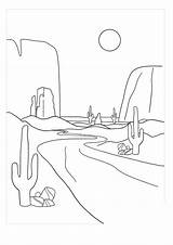Desert Coloring Pages  Free Printable For Kids sketch template