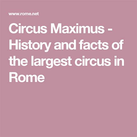 Circus Maximus - History and facts of the largest circus in Rome | Circus maximus, Rome, Rome travel