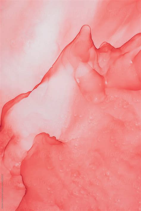 "Abstract Coral Color Fluid Background" by Stocksy Contributor "Robert Kohlhuber" | Coral ...