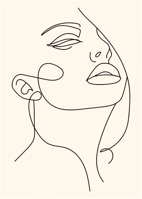 Pin by Lauryn Sindelar on collage | Outline art, Abstract girl face, Line art drawings
