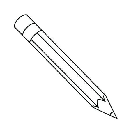 Pencil Drawing Black And White Clip Art