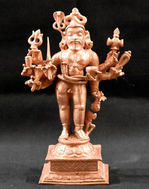 Lord Kaal Bhairav In Pure Solid Copper – Rudraksh Guru