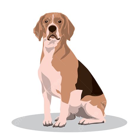 Dog Illustration Vector Design Images, Vector Clip Art Animal Illustration Dog Vector ...