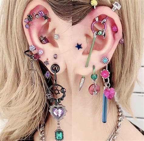 Jewelry Tattoo, Body Piercing Jewelry, Piercing Tattoo, Ear Jewelry ...