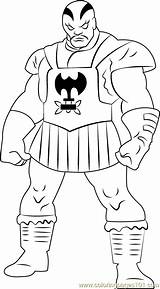 Skurge The Executioner Coloring Page For Kids  Free Super Hero sketch template