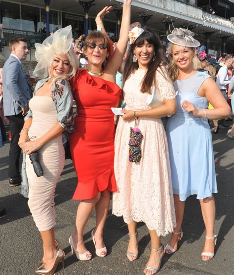 Here come the girls - glam Scots throw on the glad rags for Ladies' Day at Ayr Races | The ...