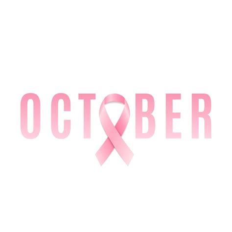 Premium Vector | Breast cancer awareness pink ribbon. october month.