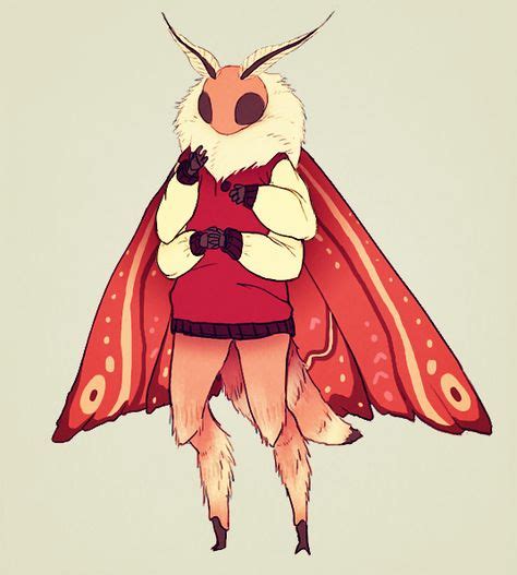 Awesome moth-person by Nymo @ tumblr! | Moth art, Creature art, Character design