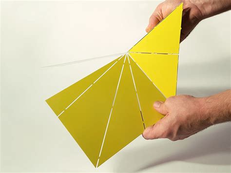 folded origami table lamp by mirco kirsch for belt + sund Origami Table, Origami Lamp, Origami ...