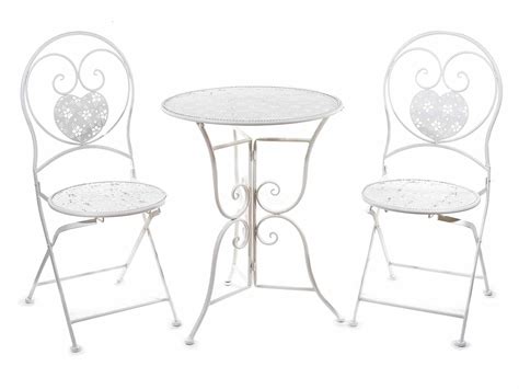 Ensemble table et 2 chaises de jardin en métal perforé avec (53.25.11) - Art From Italy