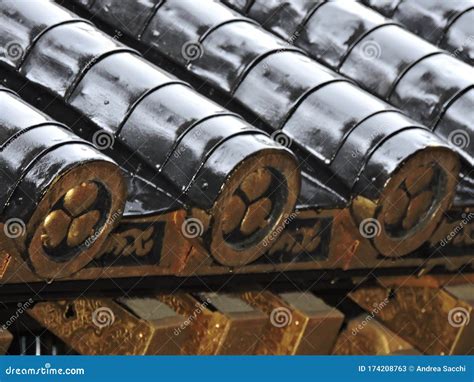 Japan Nikko temple stock image. Image of rain, japan - 174208763