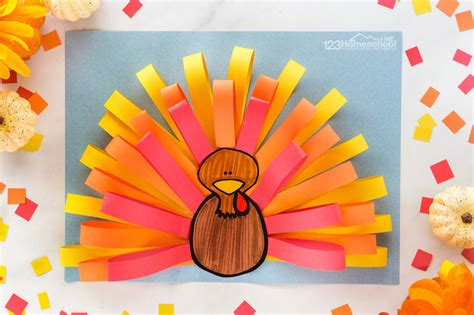 CUTE Thanksgiving Construction Paper Turkey Craft – Open Edutalk