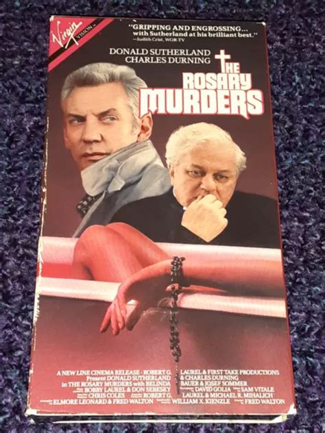 THE ROSARY MURDERS VHS Mystery Thriller Donald Sutherland Virgin ...