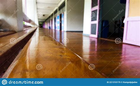 Empty traditional corridor stock image. Image of bench - 221310179