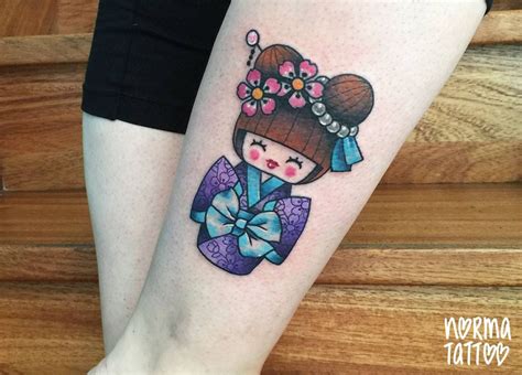 kokeshi by Norma Tattoo @ 3615 Tattoo, Lille. | Tatouage