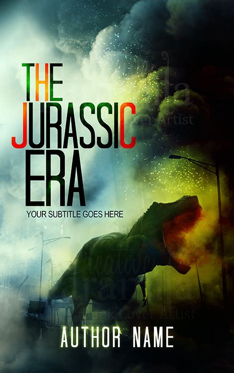 The jurassic era Premade book cover