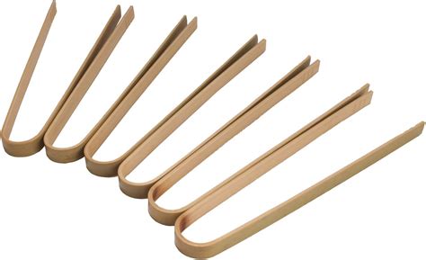 Amazon.com: BambooMN Brand - 6.3" Mini Bamboo Disposable Tongs - Toast Tongs - 100pcs: Food ...