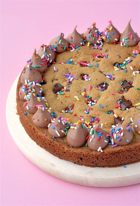 Giant Chocolate Chip Cookie Cake | Recipe | Chocolate chip cookie cake, Cookie cake recipe ...