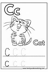 C Is For Cat  Free Kids Coloring Pages sketch template