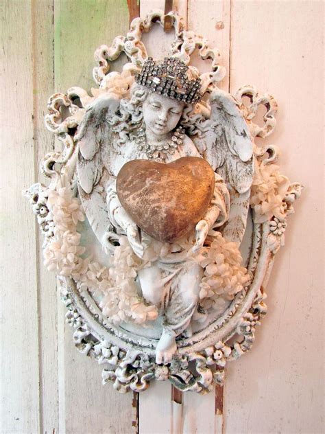 Vintage framed angel wall decor, home accent