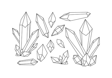 Download Free Crystals Shape Line Vector Vector Art. Choose from over a million free vectors ...