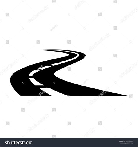 Road Icon Vector - 342079664 : Shutterstock