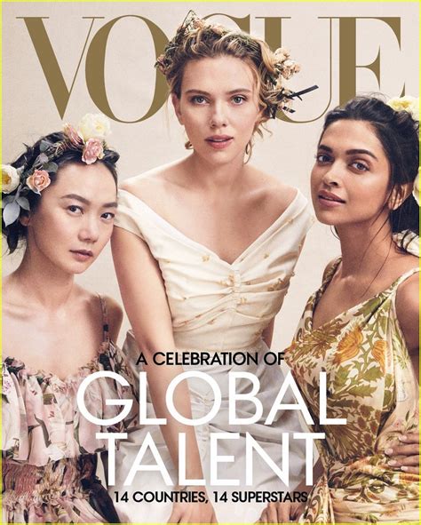 Scarlett Johansson Covers 'Vogue' with Women Representing Global Talent ...