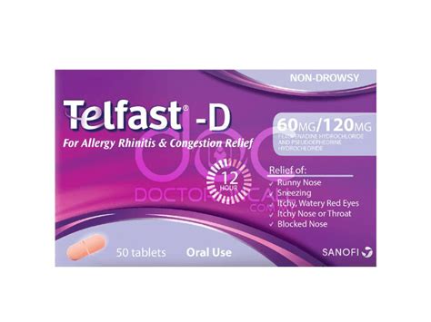 Telfast 180mg Tablet- Uses, Dosage, Side Effects, Price, Benefits ...