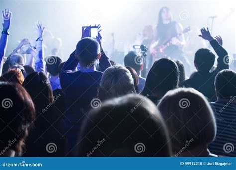 Audience at Concert at Nightclub Editorial Stock Photo - Image of ...