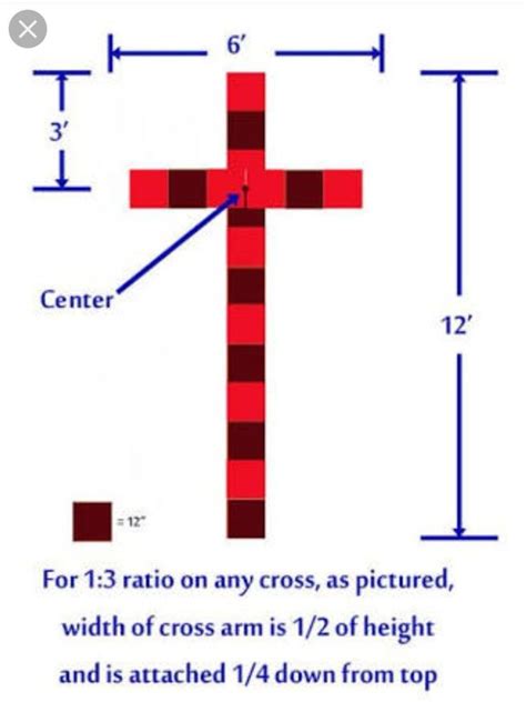 DIY Wooden Cross Dimensions Calculator