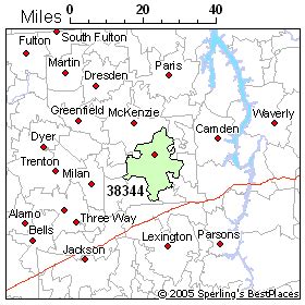 Zip 38344 (Huntingdon, TN) Rankings