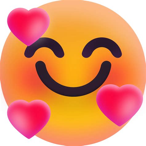 "Smiling Face with Hearts" Emoji - Download for free – Iconduck