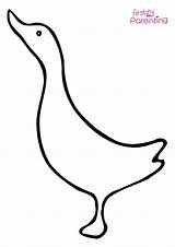 Cartoon Goose Head Coloring Page For Kids  FirstCry Parenting sketch template