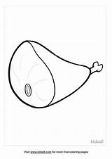 Ham Coloring Page sketch template