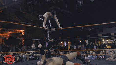 Matt Sydal lands his famous "Shooting Star Press" - House of Glory Wrestling - YouTube