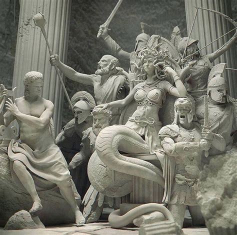 Reza Sedhi, Medusa in her throne Medusa Kunst, Medusa Art, Greek And Roman Mythology, Greek Gods ...