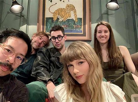 Taylor Swift Snaps Selfie with Folklore Collaborators Ahead of Grammys