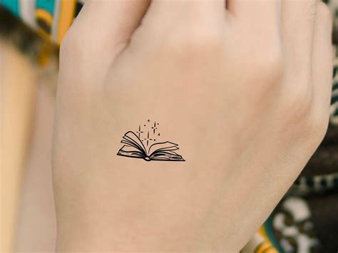 Book Stars Temporary Tattoo - Etsy Australia