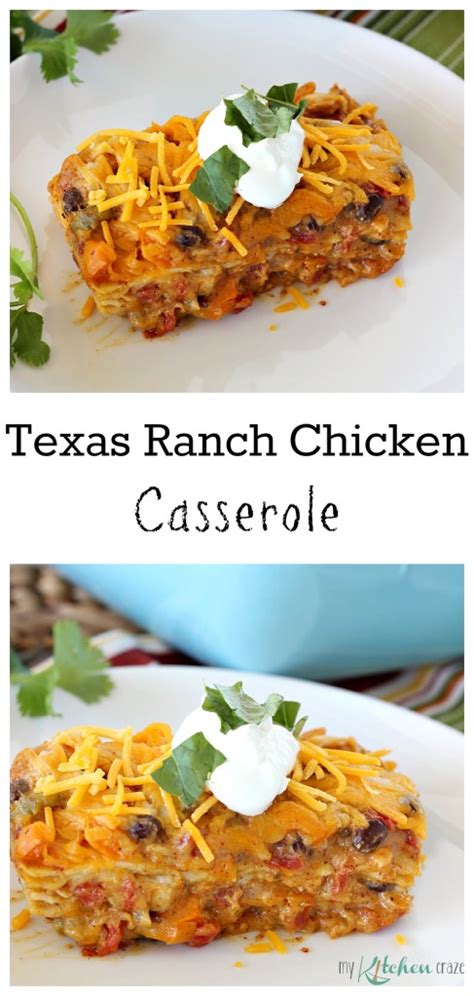 Texas Ranch Chicken Casserole - My Kitchen Craze