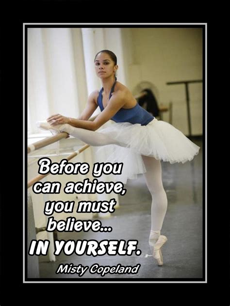 Misty Copeland Inspirational Dance Quote Wall Art Poster, Daughter Birthday Gift forDaughter ...