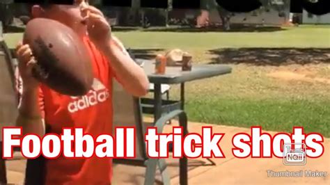 Football trick shots first video - YouTube